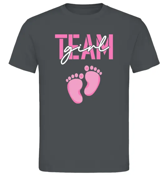 Мужская футболка Team girl Графит фото
