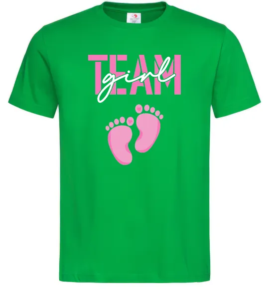 Мужская футболка Team girl Зеленый фото