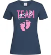 Женская футболка Team girl Темно-синий фото