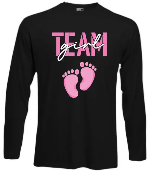 Лонгслив Team girl Черный фото