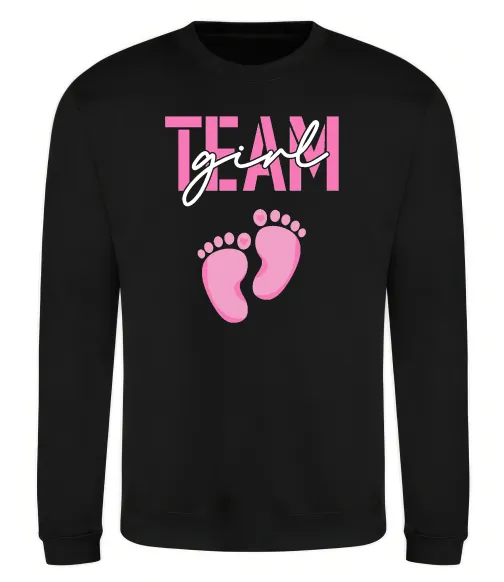 Свитшот Team girl Черный фото