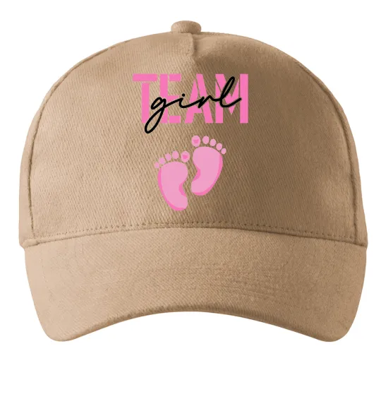 Кепка Team girl Песочный фото