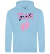 Мужская толстовка (худи) Team girl Голубой фото