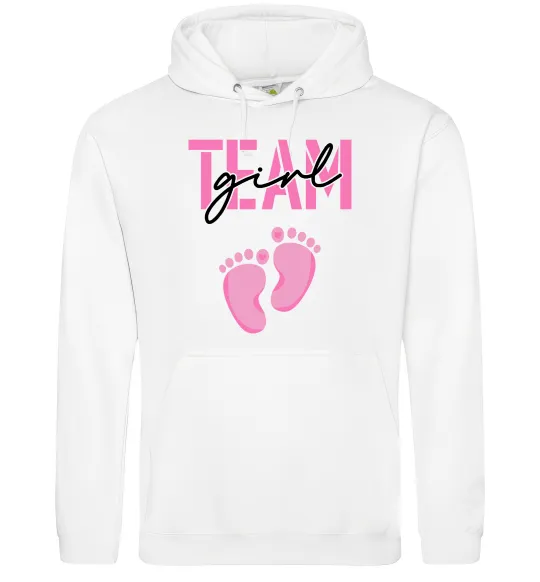 Женская толстовка (худи) Team girl Белый фото
