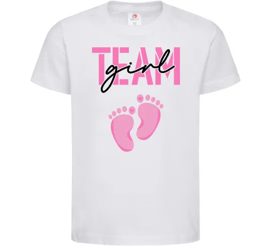 Детская футболка Team girl Белый фото