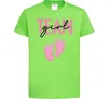 Детская футболка Team girl Лаймовый фото