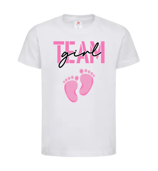Детская футболка Team girl Белый фото