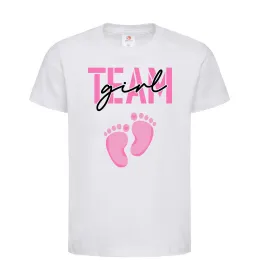 Детская футболка Team girl Белый фото