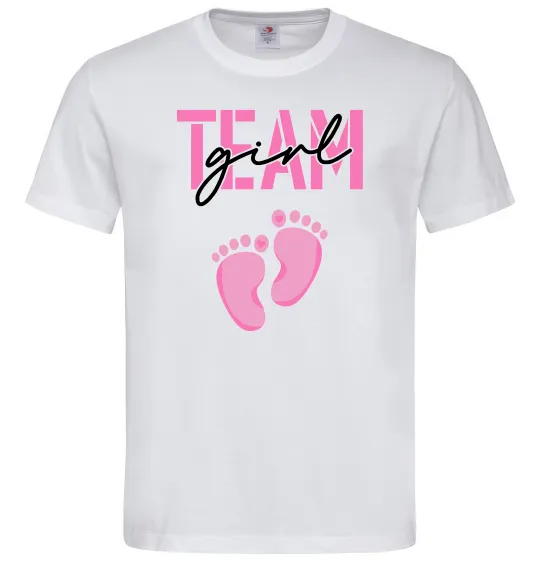 Мужская футболка Team girl Белый фото