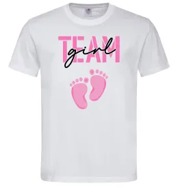 Мужская футболка Team girl Белый фото