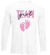 Лонгслив Team girl Белый фото