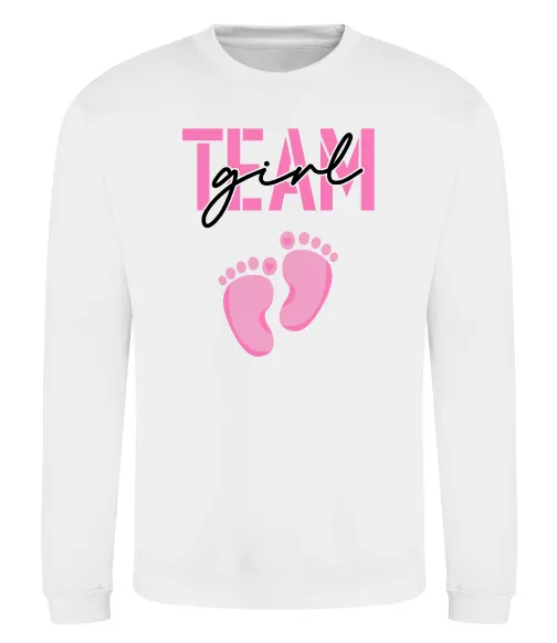 Свитшот Team girl Белый фото