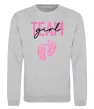 Свитшот Team girl Серый меланж фото