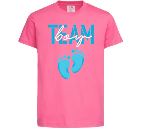 Детская футболка Team boy Ярко-розовый фото