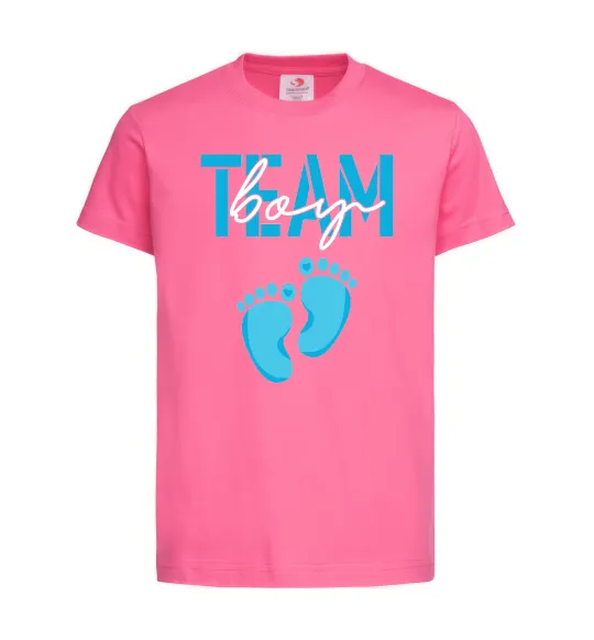 Детская футболка Team boy Ярко-розовый фото