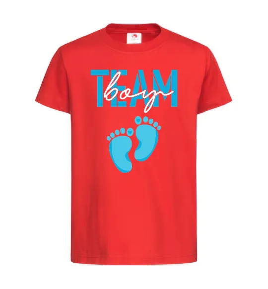 Детская футболка Team boy Красный фото