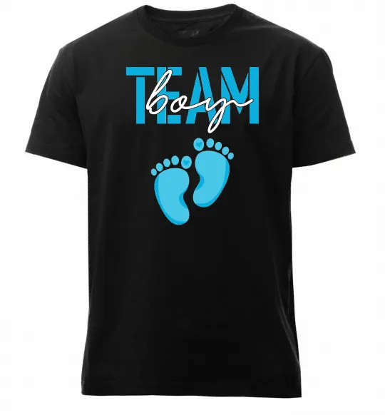 Мужская премиум футболка Team boy Черный фото