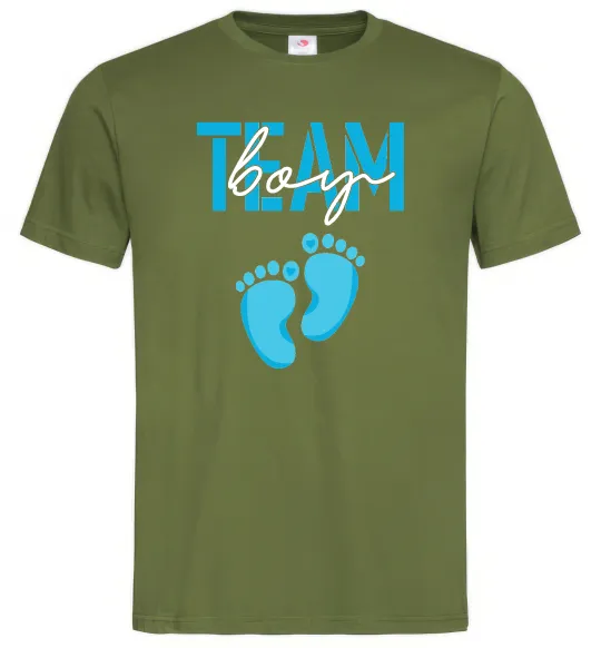Мужская футболка Team boy Оливковый фото