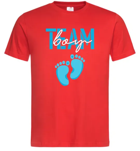 Мужская футболка Team boy Красный фото