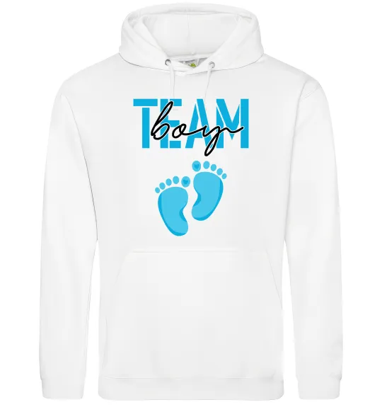 Мужская толстовка (худи) Team boy Белый фото
