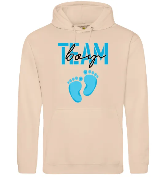 Женская толстовка (худи) Team boy Песочный фото