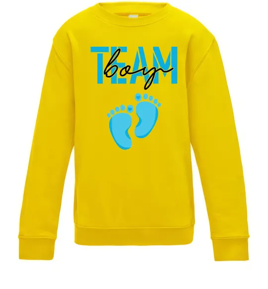 Детский Свитшот Team boy Солнечно желтый фото