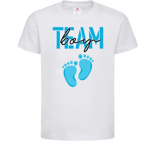 Детская футболка Team boy Белый фото