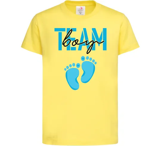 Детская футболка Team boy Лимонный фото