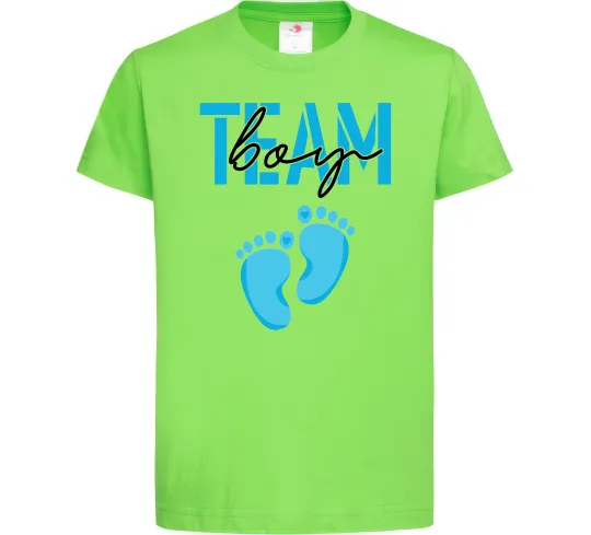 Детская футболка Team boy Лаймовый фото