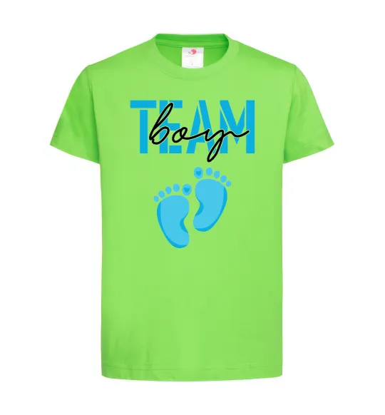 Детская футболка Team boy Лаймовый фото