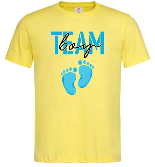 Мужская футболка Team boy Лимонный фото