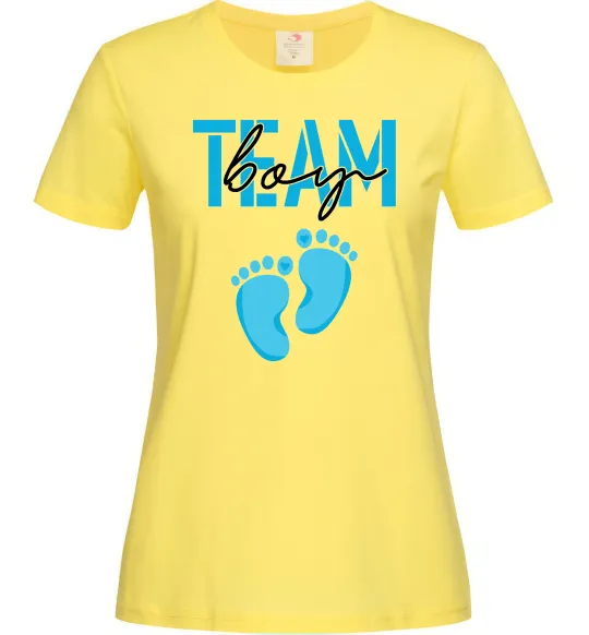 Женская футболка Team boy Лимонный фото