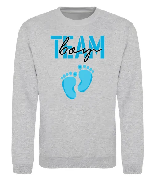 Свитшот Team boy Серый меланж фото