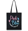 Эко-сумка Pink or Blue I love you Черный Эко-сумка Pink or Blue I love you Черный фото