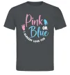 Мужская футболка Pink or Blue I love you Графит фото