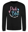 Свитшот Pink or Blue I love you Черный фото