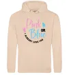 Мужская толстовка (худи) Pink or Blue I love you Песочный фото