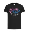 Детская футболка Pink or Blue we love you Черный фото