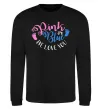 Свитшот Pink or Blue we love you Черный Свитшот Pink or Blue we love you Черный фото