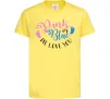 Детская футболка Pink or Blue we love you Лимонный фото
