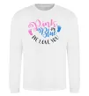 Свитшот Pink or Blue we love you Белый Свитшот Pink or Blue we love you Белый фото