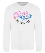 Свитшот Pink or Blue we love you Белый Свитшот Pink or Blue we love you Белый фото