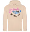 Женская толстовка (худи) Pink or Blue we love you Песочный фото