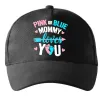 Кепка Pink or blue Mommy loves you Черный фото