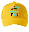 Кепка Pink or blue Mommy loves you Солнечно желтый фото