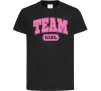 Детская футболка Girl team Черный фото