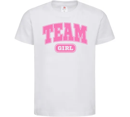 Детская футболка Girl team Белый фото