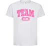 Детская футболка Girl team Белый фото