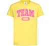 Детская футболка Girl team Лимонный фото