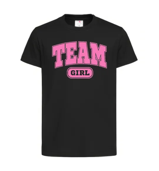 Детская футболка Girl team Черный фото